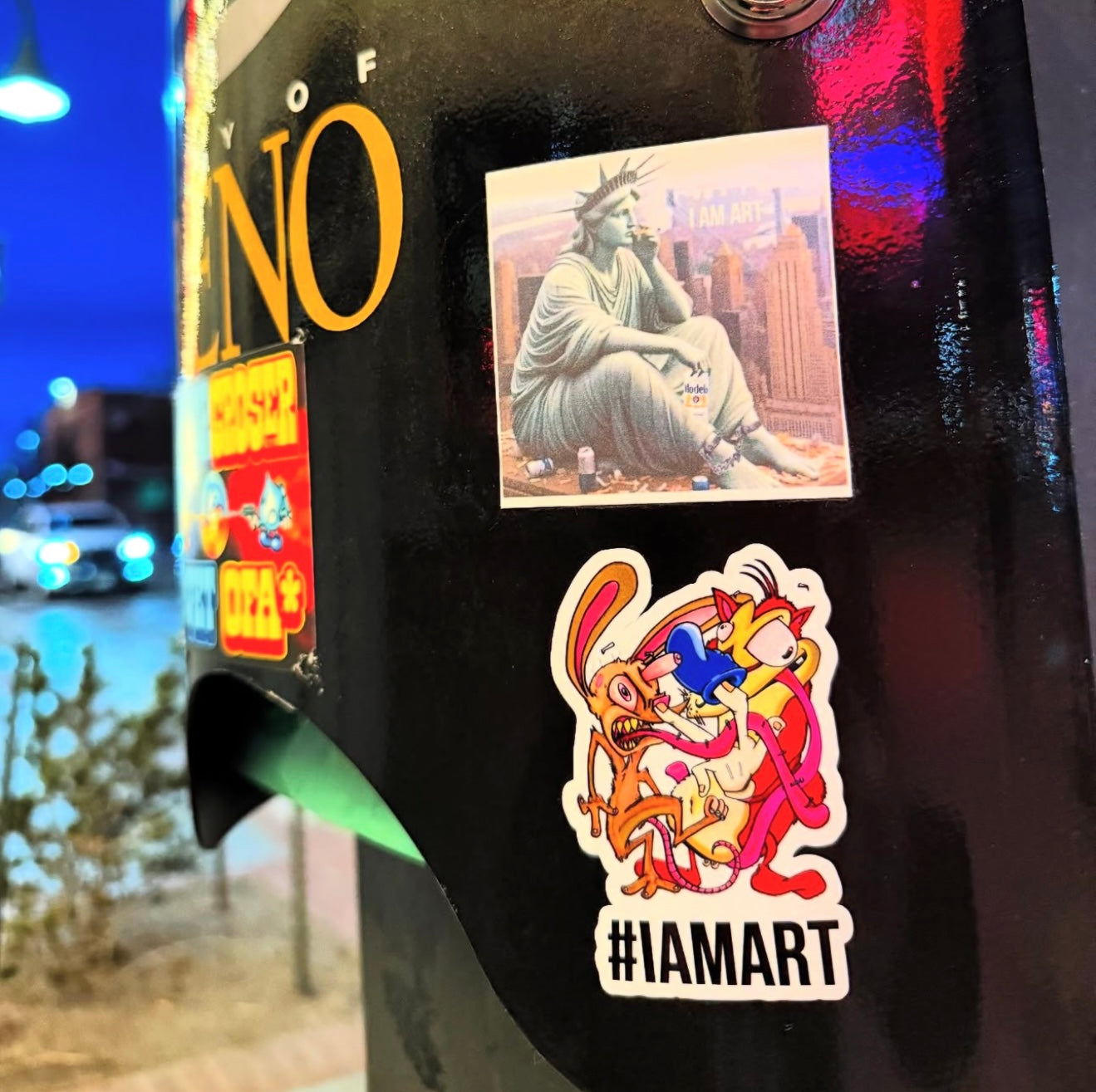 Happy Happy, Joy Joy Vinyl Stickers