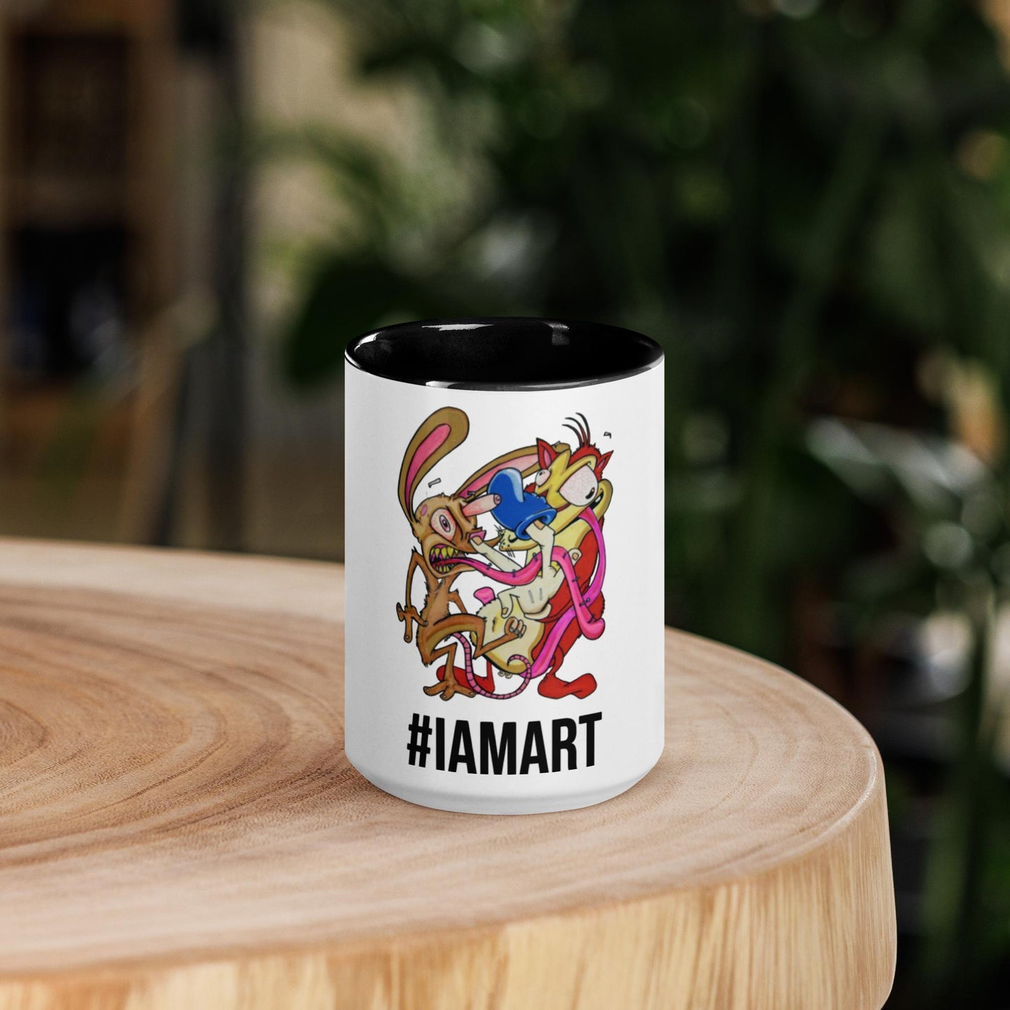 Stimpy, you idiot! I AM ART! Mug